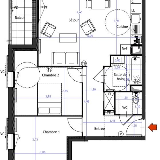  Annonces MONTROUGE : Appartement | VITRY-SUR-SEINE (94400) | 62 m2 | 346 000 € 