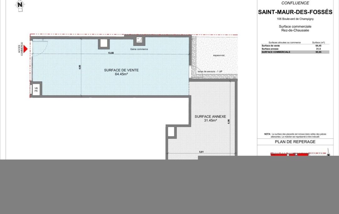 Annonces MONTROUGE : Office | SAINT-MAUR-DES-FOSSES (94100) | 96 m2 | 588 000 € 